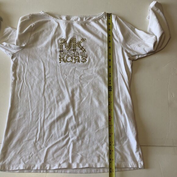 Michael Michael Kors Women’s 3/4 Sleeve Embellished T Size Medium - Picture 6 of 13